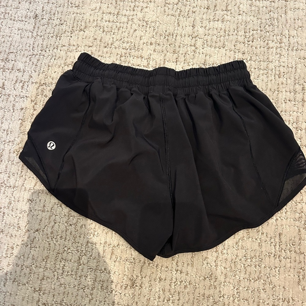 Black Lululemon Athletic Shorts View 2